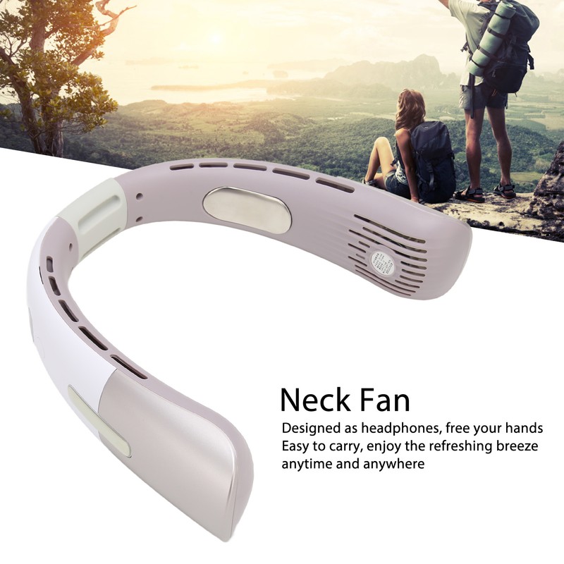 Hanging Neck Fan Bladeless Quiet Portable Hands Free Cooling USB