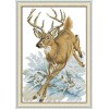 Happy Forever 11CT Stamped Cross Stitch, D670 Running Deer, Size