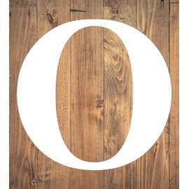 5 Inch Wooden Letter Unfinished Classic Times, Alphabet O Choose Wood Material, Blank Decorative Door Hanger, Unpainted Home Decor, DIY Wall Art