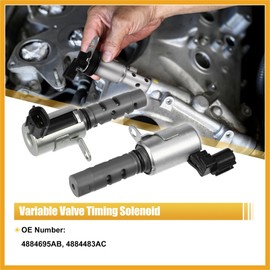 Partuto 1 Pair Engine Variable Timing Oil Control Valve Solenoid 4884695AB 4884483AC for Dodge Caliber 2007-2011 for Dodge Avenger 2008-2014 Replacement