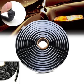 15FT Butyl Rope Butyl Rubber Sealant Tape for RV Car Headlamps Window Door Windshield, Black Waterproof Butyl Seal Tape- 3/8" X 15'(4.5m)
