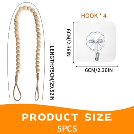 WUERKIYA Versatile Toilet Roll Holder - Scandinavian Style - Decoration, Wall Mounting, Boho Style, Durable and Environmentally Friendly Materials, Robust and Stylish