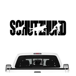 siviwonder Schutzhund Dog Sport Car Sticker Dog Film Protective Dog Sport Service Colour Black, Size 20 cm