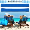 AUCANNIO 2PCS Beach Towel Bands, Elastic Towel Bands for Beach,
