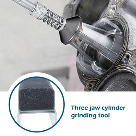 YINETTECH 2 Sets Engine Cylinder Honing Stones Replacement 3 Jaw Engine Cylinder Hone Car Engine Cylinder Grinding Brake Grinding Grinding Brake Hone for Cleaning Polishing 3 Inch