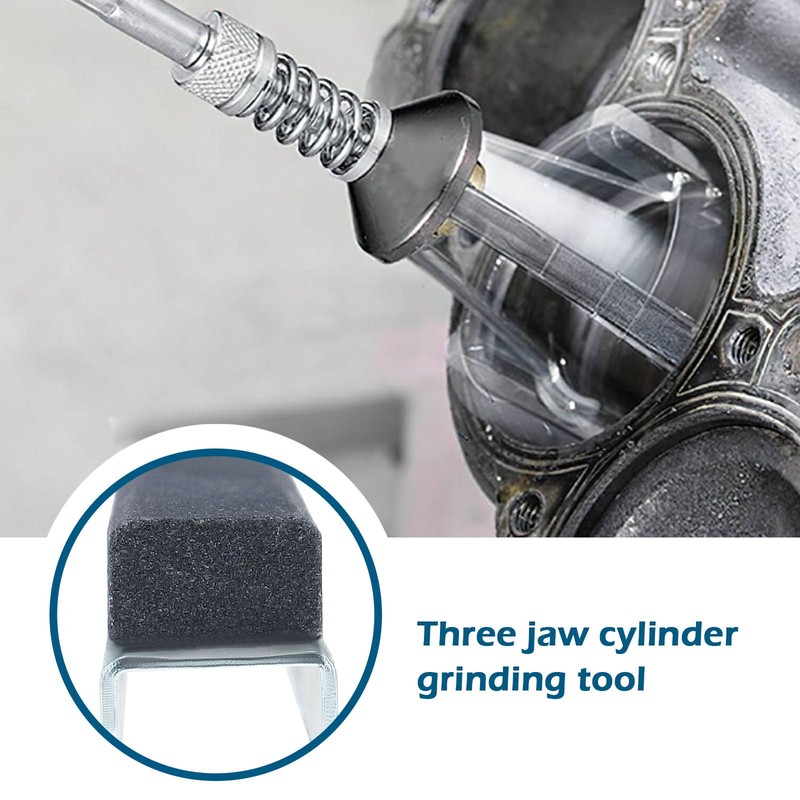 YINETTECH 2 Sets Engine Cylinder Honing Stones Replacement 3 Jaw