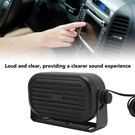 3.5mm Car External Speaker,Loud and Clear Sound Mini External Speaker,Long Cable Car,for CBHam Scanners Mobile Transceiver