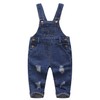 KIDSCOOL SPACE Pure Cotton Blue/Black Baby & Toddlers Ripped Jeans