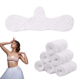 Syylqyr 6PCS Under Bra Sweat Liners, Bra Liners for Sweat Under Breast Pads, Soft and Breathable for Daily Use Sports and Travel for Women Sweating