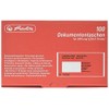 Herlitz 792705 Dokumententasche DL 100er Packung selbstklebend, rot/schwarz