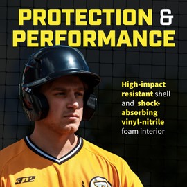 3N2 Pro Clutch Baseball Helmet - High-Impact Shell, Moisture-Wicking Padding - Glossy, White - One Size (Youth)