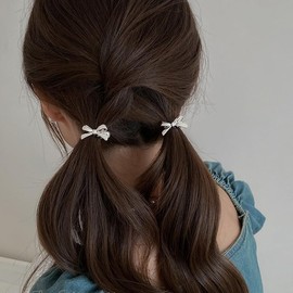 Small Hair Clips Silver Bow Knot Hair Clip for Women Bow Hair Clips Hairpins Small Hairpins Cute Hair Clips for Hair Silver Bow Hair Clips Mini Hair Clips Cute Bow Clips Fashion Hair Accessories 10PCS