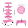FTUREPAC 5 Tiers Nail Polish Trolley Display Organizer, 360 Rotating