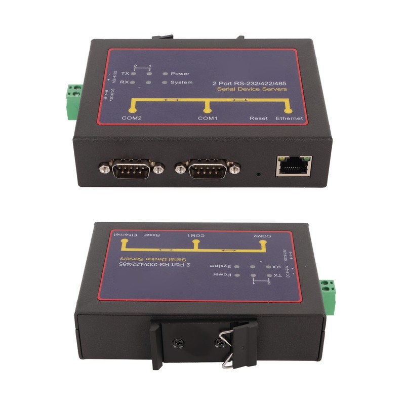 Serial Device Server Dual Port RS232 485 422 to Ethernet