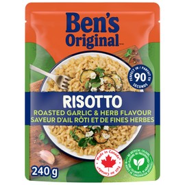 BEN'S ORIGINAL Risotto Roasted Garlic & Herb Flavour Side Dish, 240g Pouch