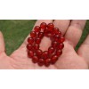 RAYON Red Agate Bead Bracelet for Men Stretch 8mm beads