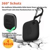 [4-Stück] Silikon Hülle für eufy Security SmartTrack Link mit Schlüsselanhänger,