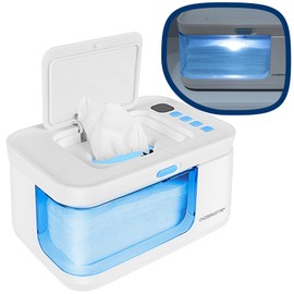 Portable Baby Wipe Warmer and Dispenser | Heated Diaper Wipe Heater with Fast Heating, Large Capacity, and Anti-Dry Out Design