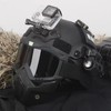 Mich Airsoft Helmet and Mask, with Side Rail for NVG