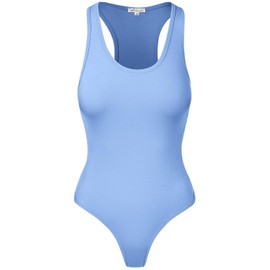 playera corta básica de algodón con cuello redondo para mujer, 103-spring Blue-3, XL