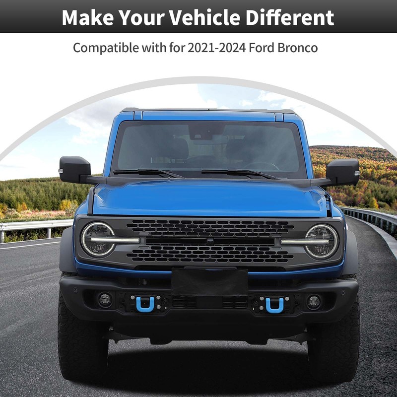 Cherocar 2PCS Front Bumper Tow Hook Cover Tow Trailer Hitch