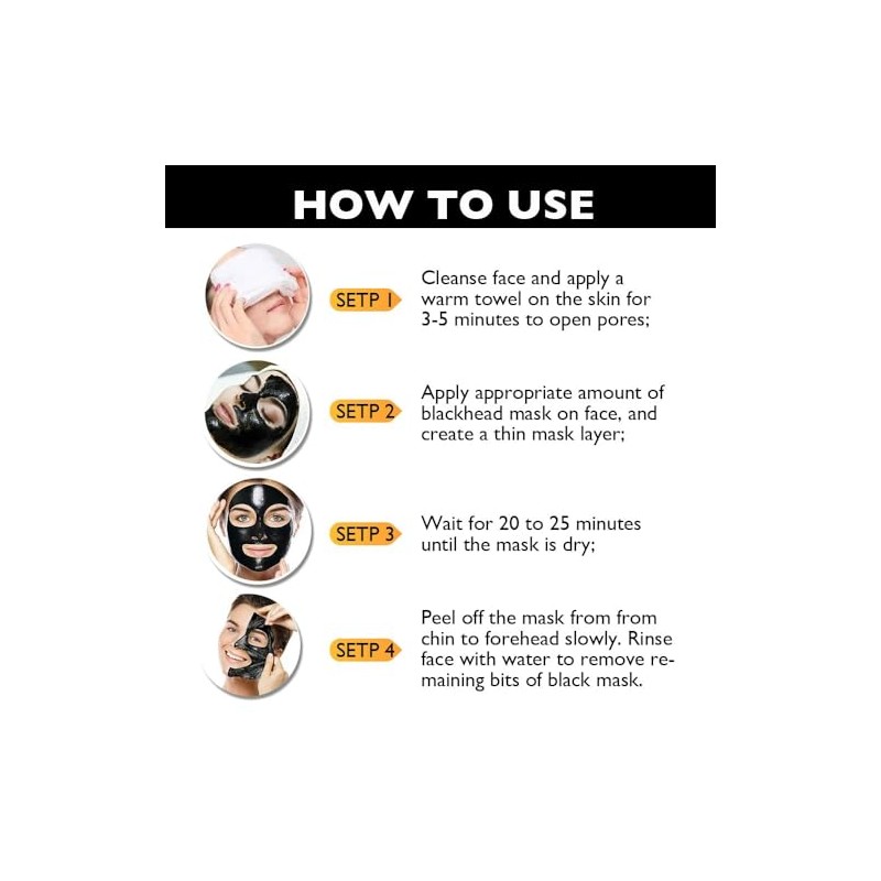 Kit de Mascarilla Eliminadora de Puntos Negros de Carbón Despegable