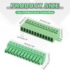 sourcing map 12 Pin Screw Terminal Block Connector,3.81mm/0.15 inch Pitch