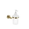 Housler® Brushed Brass Round Bathroom Accessories (Gold) (R.BB.LIQUID SP.DISP)