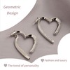 fdsmall Heart Hoop Earrings for Women Gold Silver Earrings Cubic