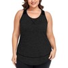 COOTRY Plus Size Workout Tops for Women Racerback Tank Tops