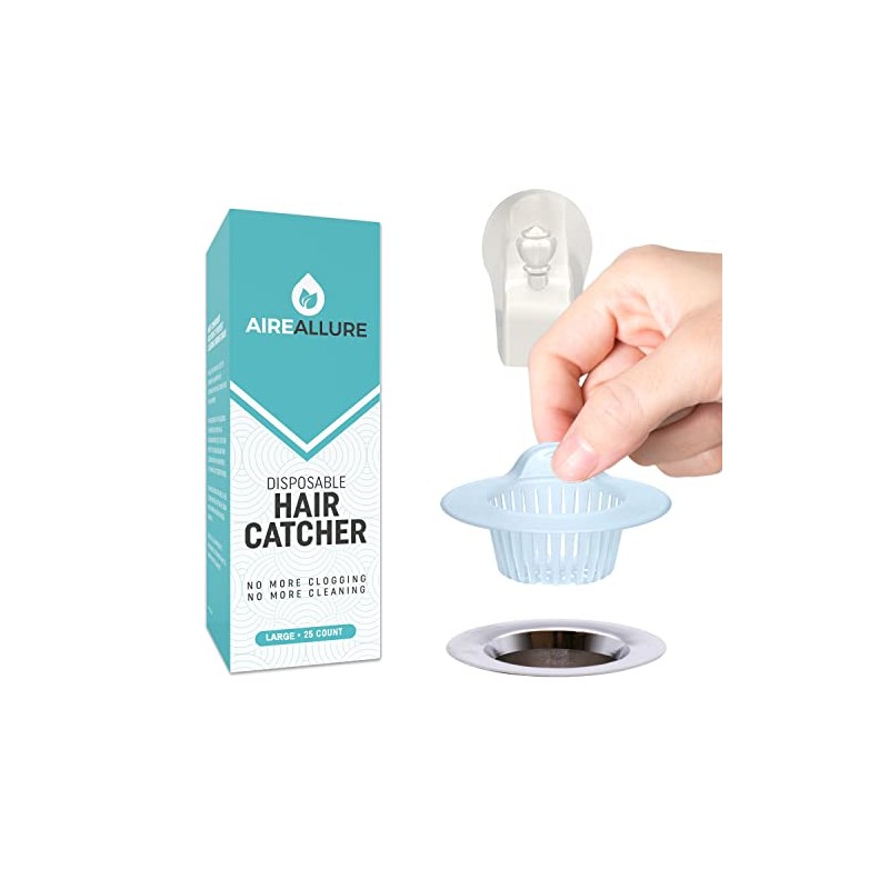 Aire Allure, 25 Pack, Hair Catcher for Bathroom Sink or