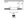 Paulmann 92112 Recessed Light Set of 3 Rigid Round 90