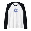 Israel flag, star of David, Judaism, support, solidarity Raglan Baseball