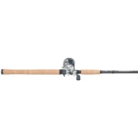 Abu Garcia 8’6” Ambassadeur S Fishing Rod and Reel Baitcast Combo, 1+1 Ball Bearings for Smooth Operation, 8’6” 2-Piece Rod