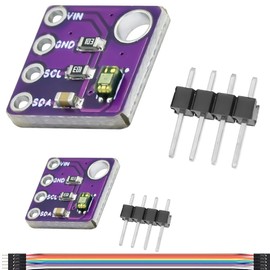 DAOKAI VEML6040 RGBW Light Colour Module Colour Sensor Colour Recognition Board Supports Bright Light Detector Board 2.5V-3.6V I2C Integrated Chip - 2 Pieces