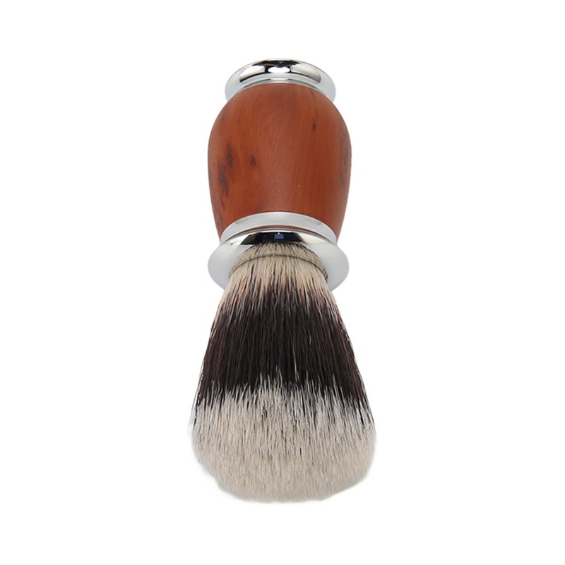 Nylon Men Shaving Brush with Wooden Handle Lightweight Soft for