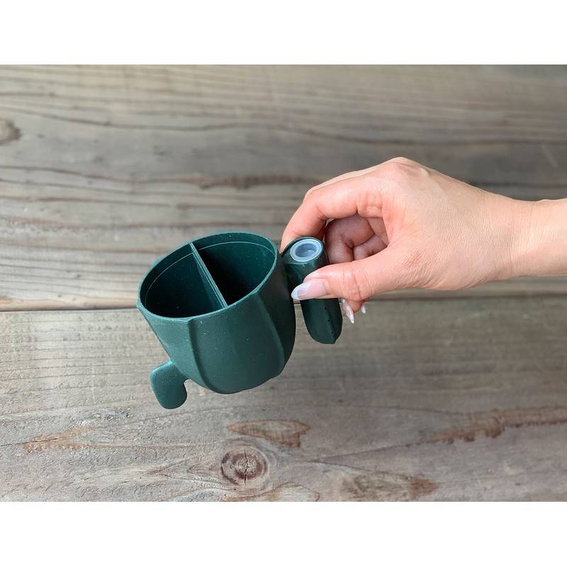 Yawata Kasei Sceltevie Carinotico Rice Measuring Cup Cactus Green, Made
