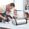 ENLOY Bread Box for Kitchen Counter, Stainless Steel Roll Top