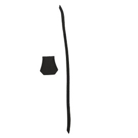 M-ioi-M Genuine Leather Key Clochette Bag Charms, Bell Shaped Key Holder Purse Pendant Ornament, Deco Keychain, Accessories Replacement for Luxury Designer Handbags (Black without padlock)