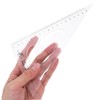 Mipcase Mini Right Angle Marking Triangle Ruler Protractor Set Precision