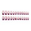 SINHOT Valentine's Day Press-On Nails - Medium Square Red Ombre