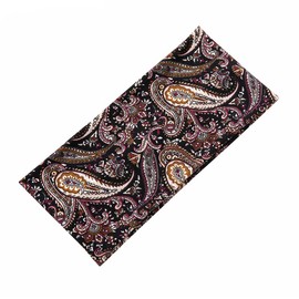 scicent Bandanas for Women Boho Vintage Printed Headband 1 Pack Elastic Soft Hairband Wash Face Makeup Workout Yoga Hair Bands for Women 19