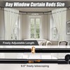 Nicecho U Shape Heavy Duty Curved Curtain Rods adjust to