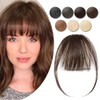 Clip in Bangs Real Hair Air Bangs Hair Piece 100%