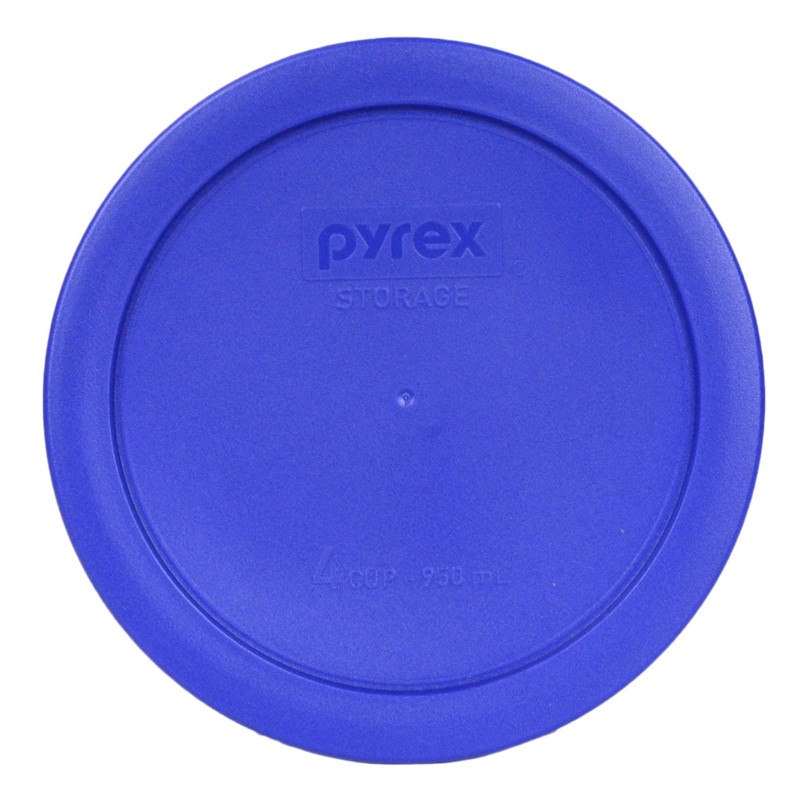 Pyrex (2) 7202-PC 1-Cup Cadet Blue, (2) 7200-PC 2-Cup Dark