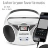 Magnavox MD6924 Portable Top Loading CD Boombox with AM/FM Stereo
