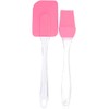 Dúo espatula miserable brocha silicona cocina repostería, resistente al calor,