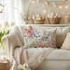 AACORS Easter Pillow Cover 12x20 Inch Set of 2,Bunny Flower