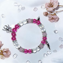 MIXFOSAHN Hazbin Angle Love Husk Bracelets Anime Merch Cosplay Matching Bracelets Hazbin Fans Gifts for Women Men