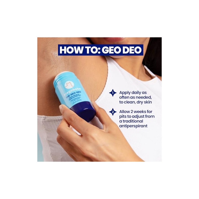 Megababe Desodorante Diario - El Geo Deo Con Multi-Minerales |